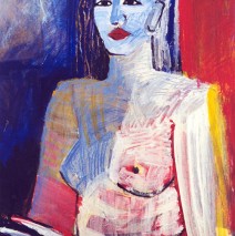 Femme à la fenêtre  1997  – 97×69 cm -