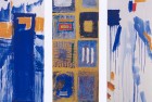 Le toit, la porte et le chemin du temple  1997  -triptyque 3x205x50-