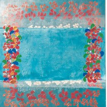 Jadin turquoise 2  – 2000 –  100X80 cm