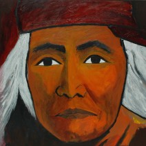 Indien Hopi, chef du clan du Soleil  2007  – 100×100 cm -