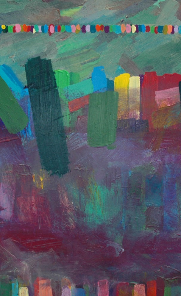 Drapeaux de prières à Bodhgaya 2013   100x100cm