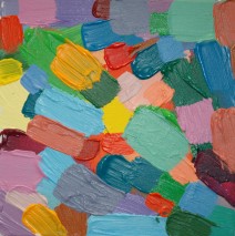 Les galets de la plage 2013  30×30 cm