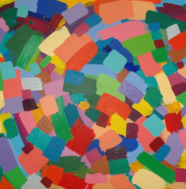 Fontaine d’arcs-en-ciel 2013  100×160   cm