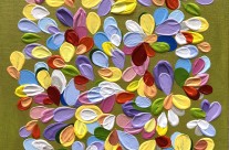 Rain of flowers v 2023 (70×50) Vendu