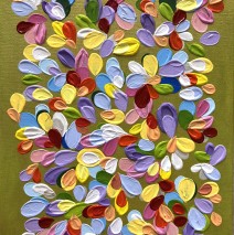 Rain of flowers v 2023 (70×50) Vendu