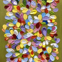 Rain of flowers v 2023 (70×50) Vendu